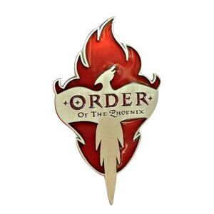 Order of the phoenix enamel pin, Harry Potter wizard anime brooch